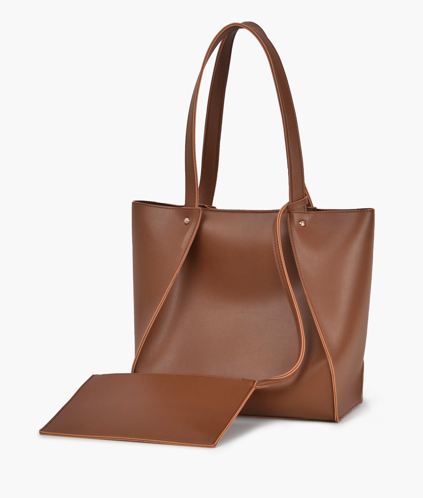 Brown shopping tote bag