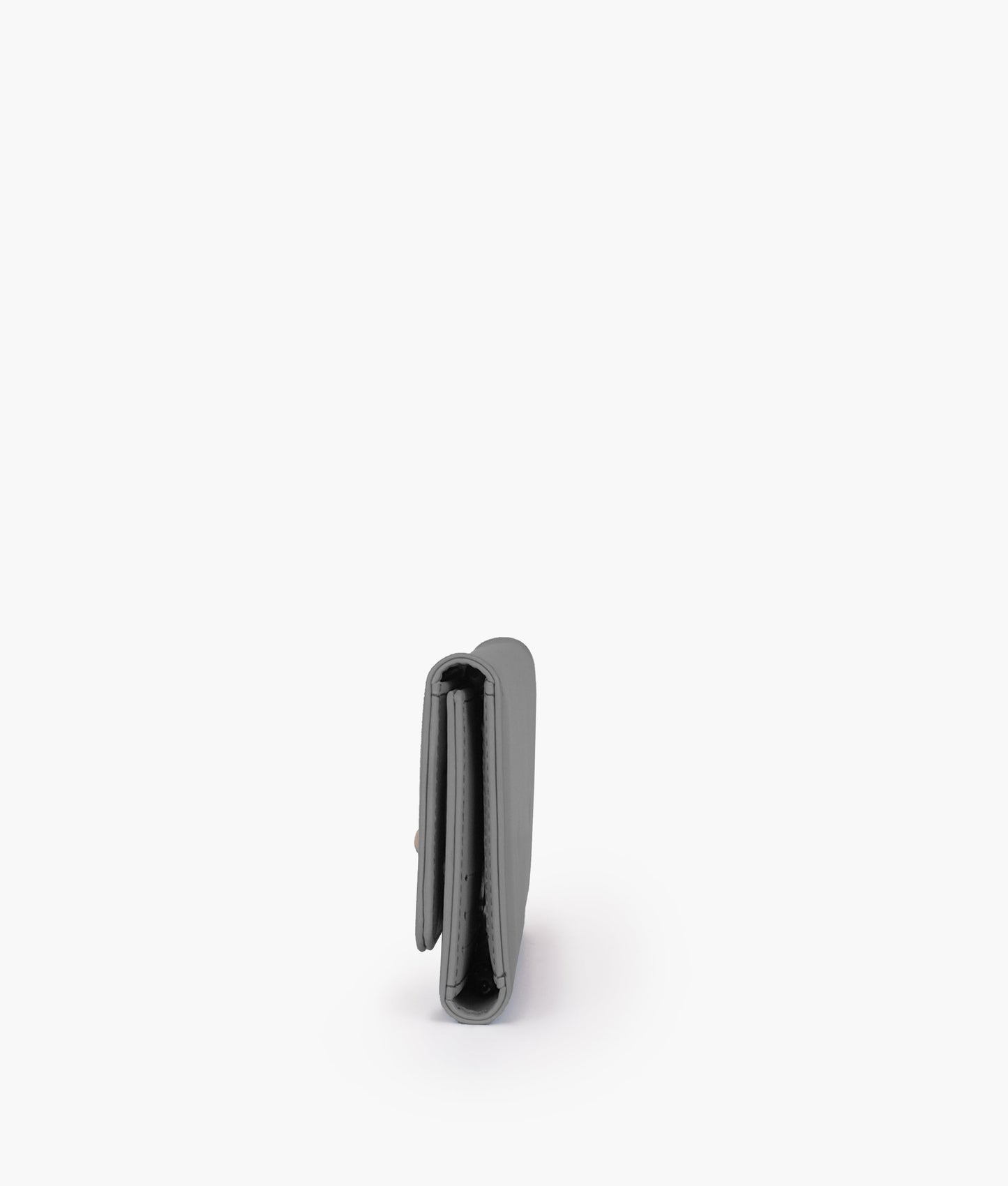 Grey three-fold wallet