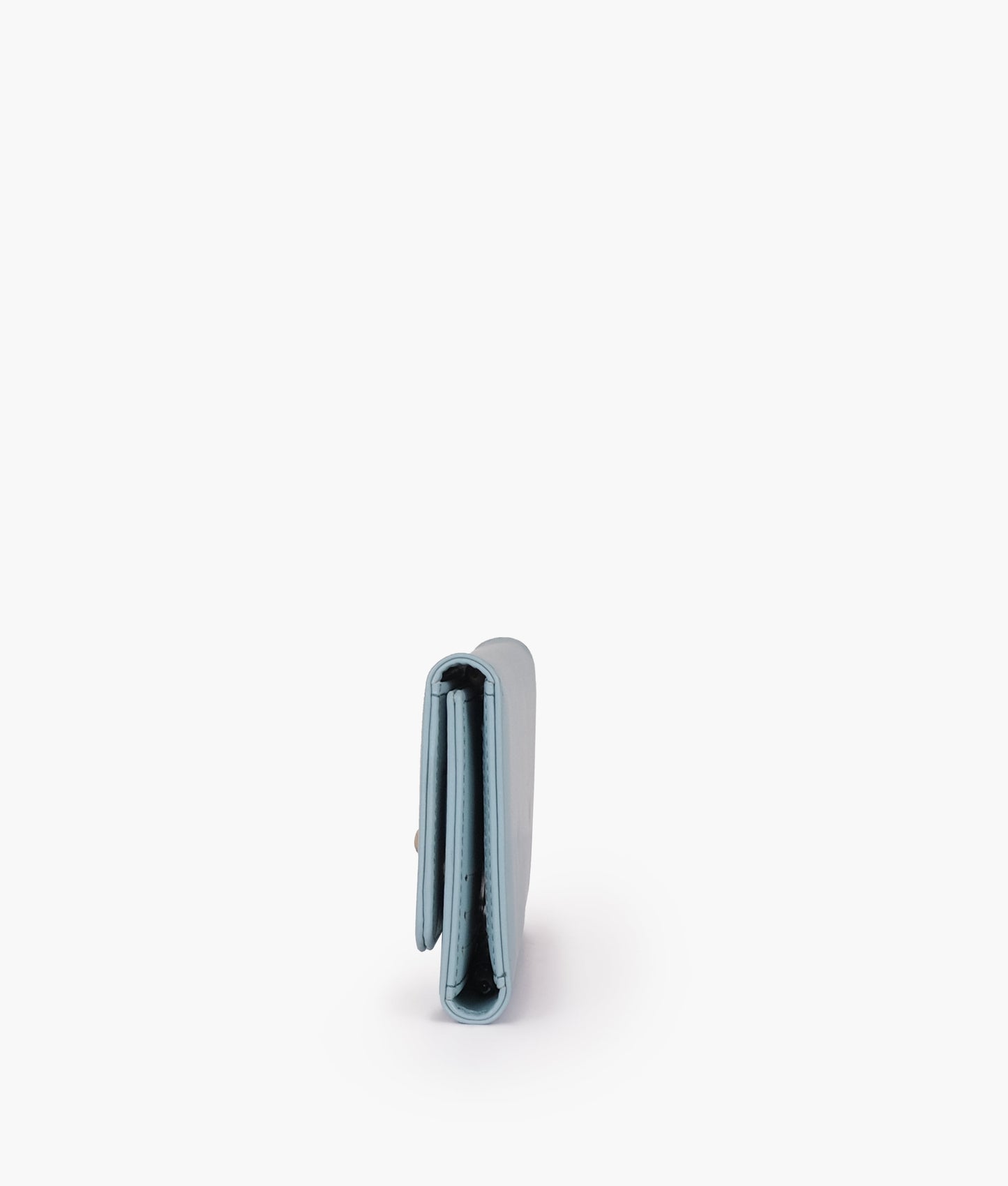 Sky blue three-fold wallet