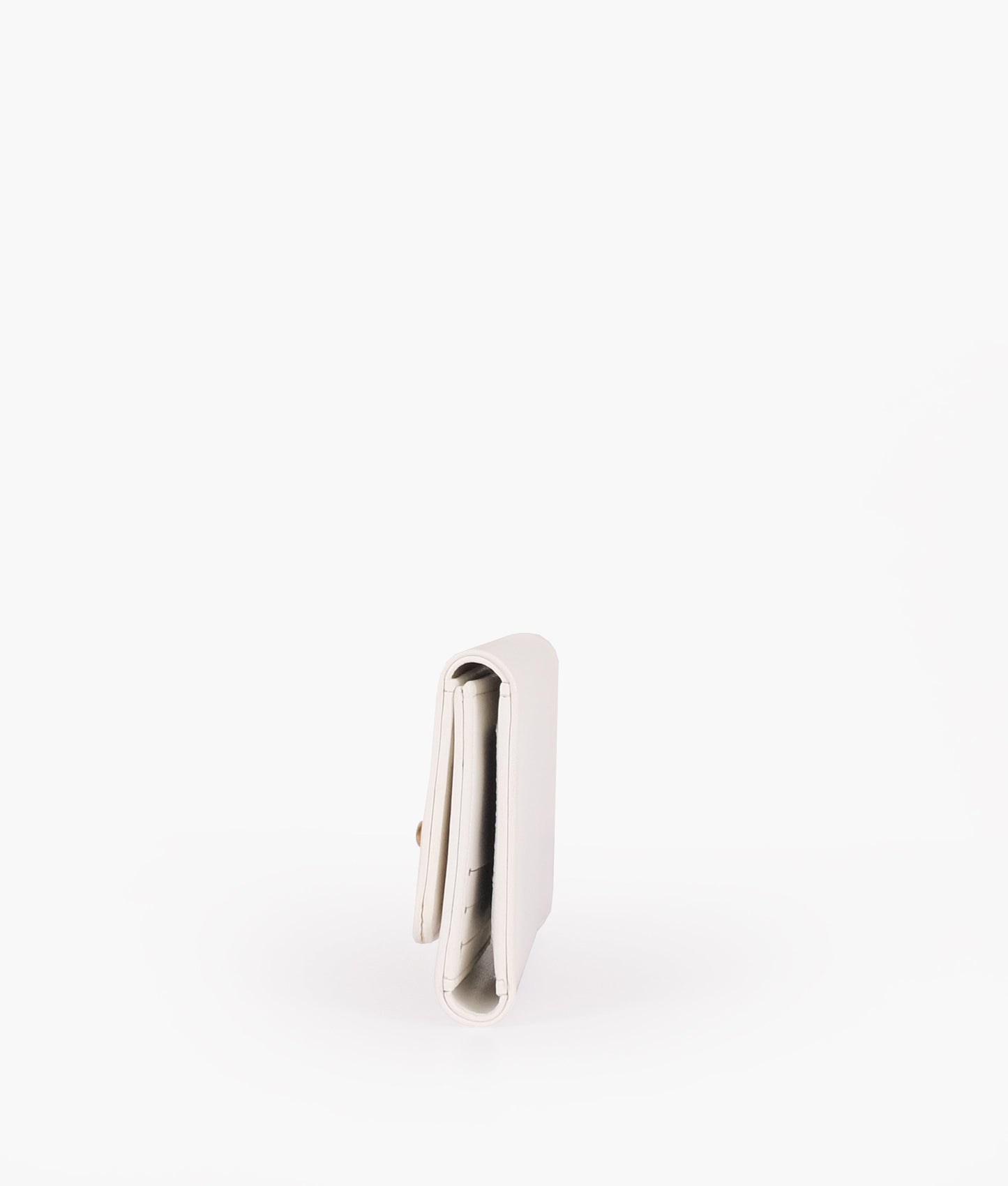 White three-fold wallet