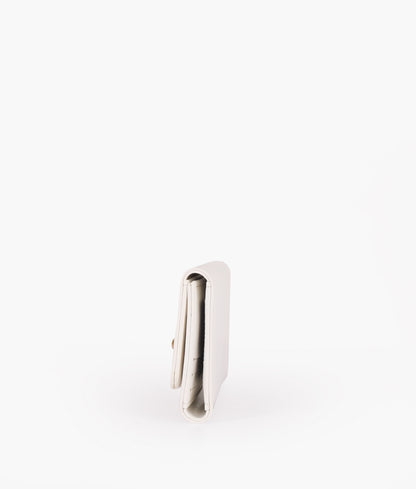 White three-fold wallet